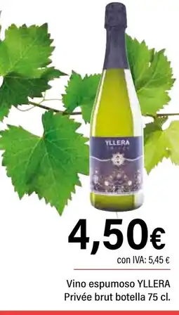 Cash Ifa YLLERA Vino espumoso Privée brut botella oferta