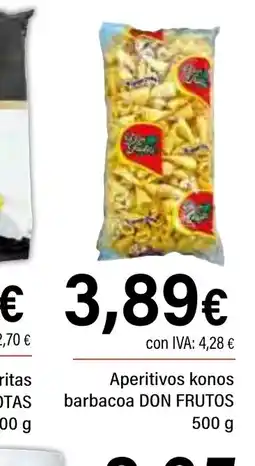Cash Ifa DON FRUTOS Aperitivos konos barbacoa oferta