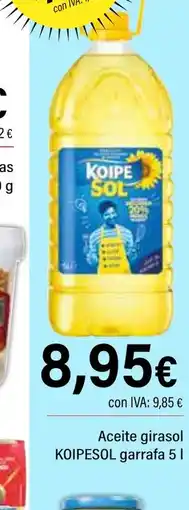 Cash Ifa KOIPESOL Aceite girasol garrafa oferta