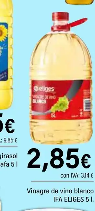 Cash Ifa IFA ELIGES Vinagre de vino blanco oferta