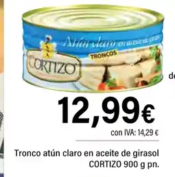 Cash Ifa CORTIZO Tronco atún claro en aceite de girasol oferta