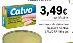 Cash Ifa CALVO Ventresca de atún claro en aceite de oliva oferta