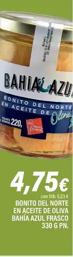 Cash Ifa Bonito del norte en aceite de oliva bahía azul frasco oferta