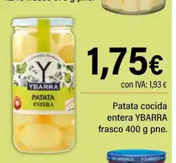 Cash Ifa YBARRA Patata cocida entera frasco oferta