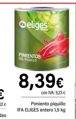 Cash Ifa IFA ELIGES Pimiento piquillo oferta