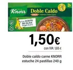 Cash Ifa KNORR Doble caldo carne estuche 24 pastillas oferta