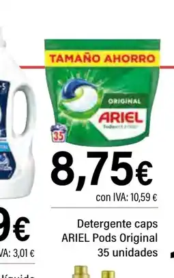 Cash Ifa ARIEL Detergente caps Pods Original oferta