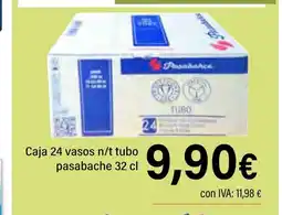 Cash Ifa Caja 24 vasos n/t tubo pasabache oferta