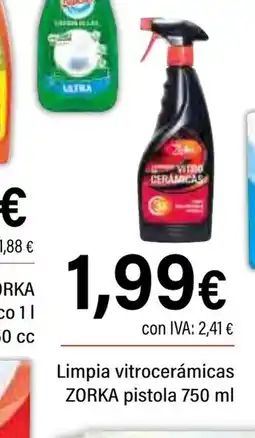 Cash Ifa ZORKA Limpia vitrocerámicas pistola oferta