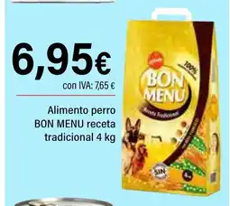 Cash Ifa BON MENU Alimento perro receta tradicional oferta