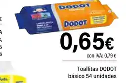 Cash Ifa DODOT Toallitas básico 54 unidades oferta