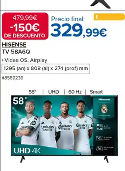 Costco HISENSE TV 58A6Q oferta