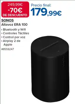 Costco SONOS Altavoz ERA 100 oferta