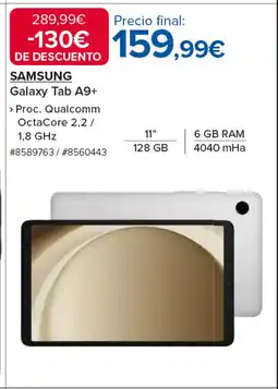 Costco SAMSUNG Galaxy Tab A9+ oferta