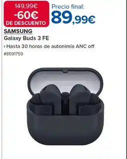 Costco SAMSUNG Galaxy Buds 3 FE oferta