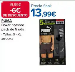 Costco PUMA Boxer hombre pack de 5 uds oferta