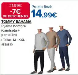 Costco TOMMY BAHAMA Pijama hombre (camiseta + pantalón) oferta