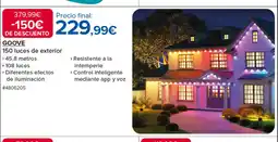 Costco GOOVE 150 luces de exterior oferta