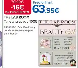 Costco THE LAB ROOM Tarjeta prepago oferta