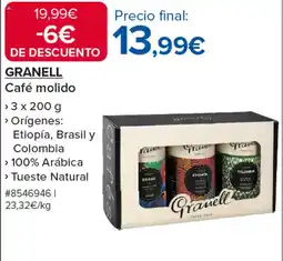 Costco GRANELL Café molido oferta