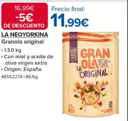 Costco LA NEOYORKINA Granola original oferta