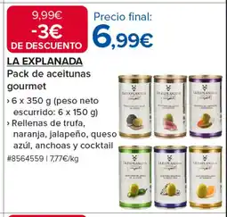 Costco LA EXPLANADA Pack de aceitunas gourmet oferta