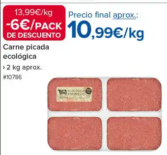 Costco Carne picada ecológica oferta