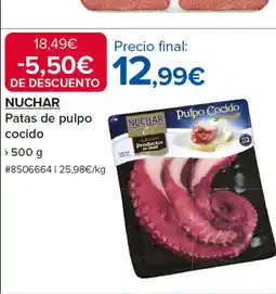 Costco NUCHAR Patas de pulpo cocido oferta