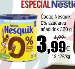 FROIZ Cacao Nesquik 0% azúcares añadidos oferta