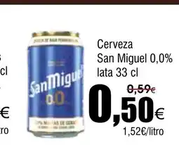 FROIZ Cerveza San Miguel 0,0% lata oferta