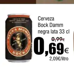 FROIZ Cerveza Bock Damm negra lata oferta