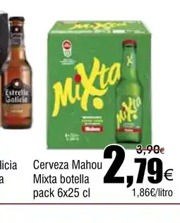 FROIZ Cerveza Mahou Mixta botella oferta