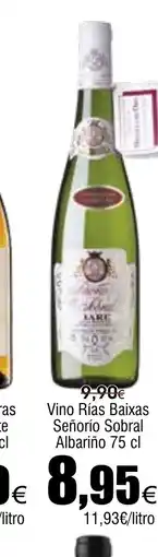 FROIZ Vino Rías Baixas Señorío Sobral Albariño oferta