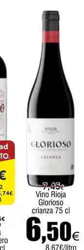 FROIZ Vino Rioja Glorioso crianza oferta