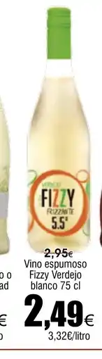 FROIZ Vino espumoso Fizzy Verdejo blanco oferta