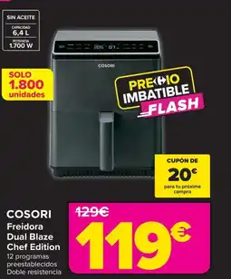 Carrefour COSORI Freidora Dual Blaze Chef Edition oferta