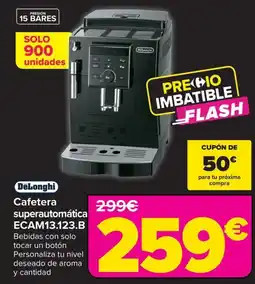 Carrefour DELONGHI Cafetera superautomática ECAM13.123.B oferta