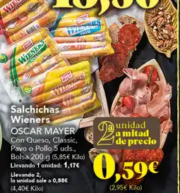Gadis OSCAR MAYER Salchichas Wieners oferta