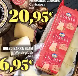 Gadis WEIDEGLUCK Queso barra edam oferta
