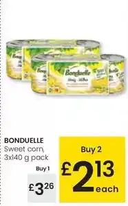 Eroski Bonduelle - sweet corn oferta