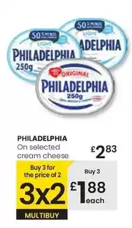 Eroski Philadelphia - on selected cream cheese oferta