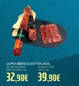 Hipercor Lomo ibérico sotoalbos oferta