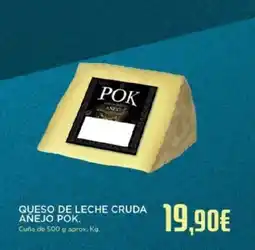 Hipercor Queso de leche cruda añejo pok oferta