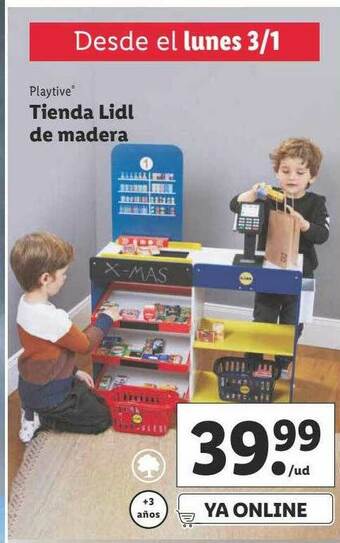 Lidl Playtive Tienda Lidl De Madera oferta