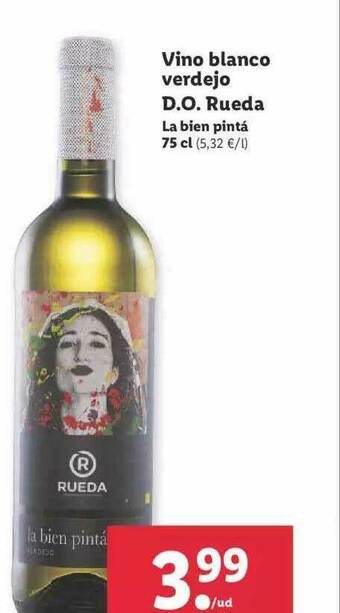 Lidl Vino Blanco Verdejo D.o. Rueda La Bien Pintá oferta