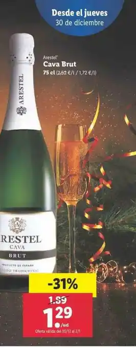 Lidl Arestel Cava Brut oferta