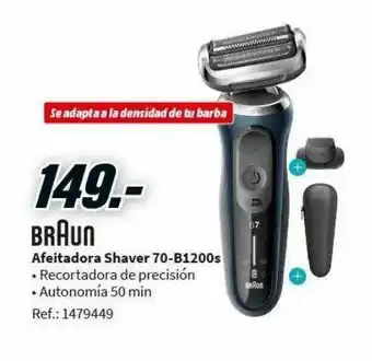 MediaMarkt Braun Afeitadora Shaver 70-b1200s oferta