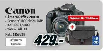 MediaMarkt Canon Cámara Réflex 2000d oferta