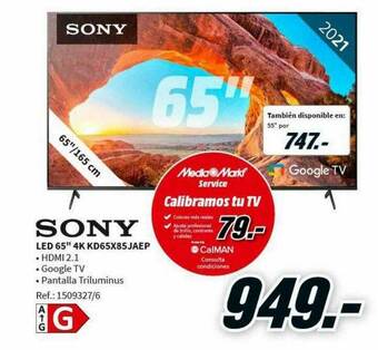 MediaMarkt Sony Led 65 oferta