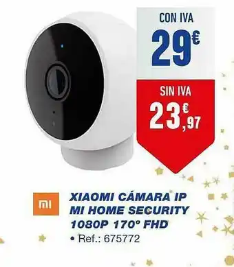 Xiaomi Xiaomi Cámara Ip Mi Home Security 1080p 170° Fhd oferta